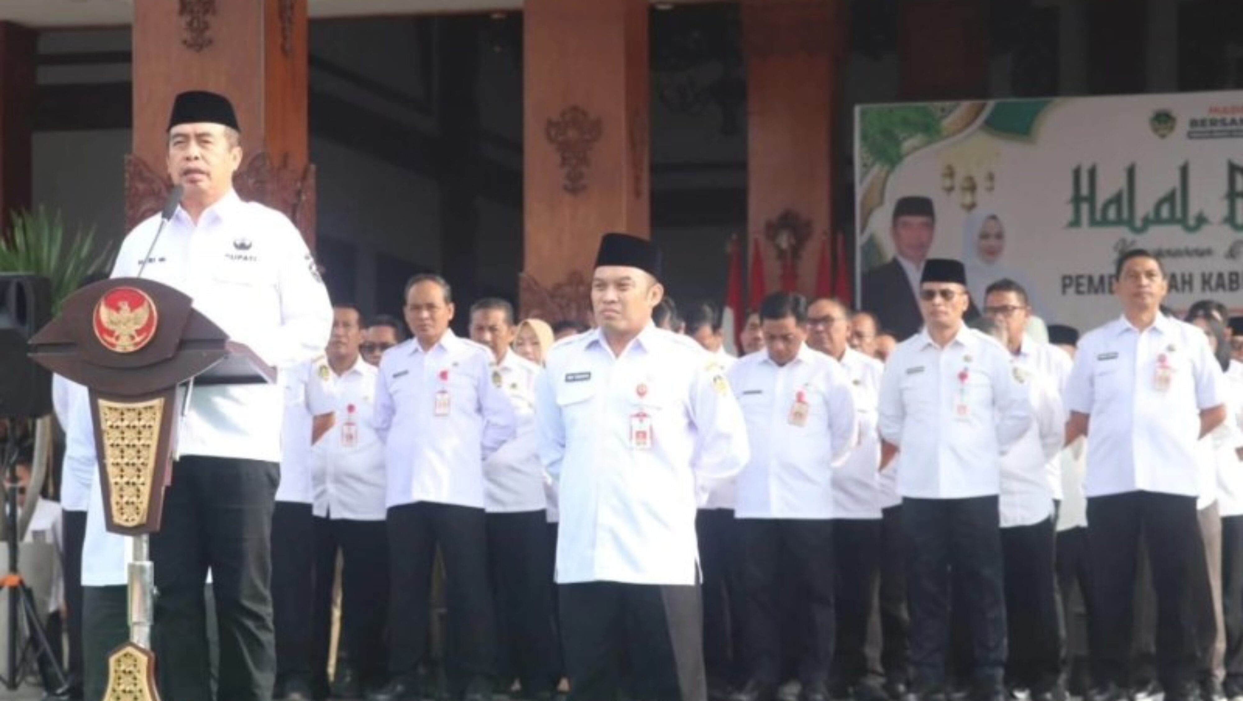 Hari Pertama Kerja, ASN Pemkab Madiun Gelar Apel Dan Halal Bihalal