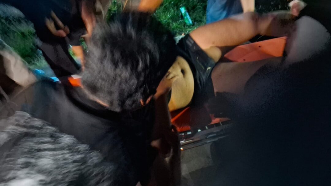 Apes! Terduga Begal Paha Nyungsep Masuk Parit Usai Beraksi di Jembrana