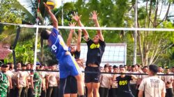 Yon TP 858/MBS Menjuarai Pertandingan Voli HUT Ke-56 Kodim 1708/BN