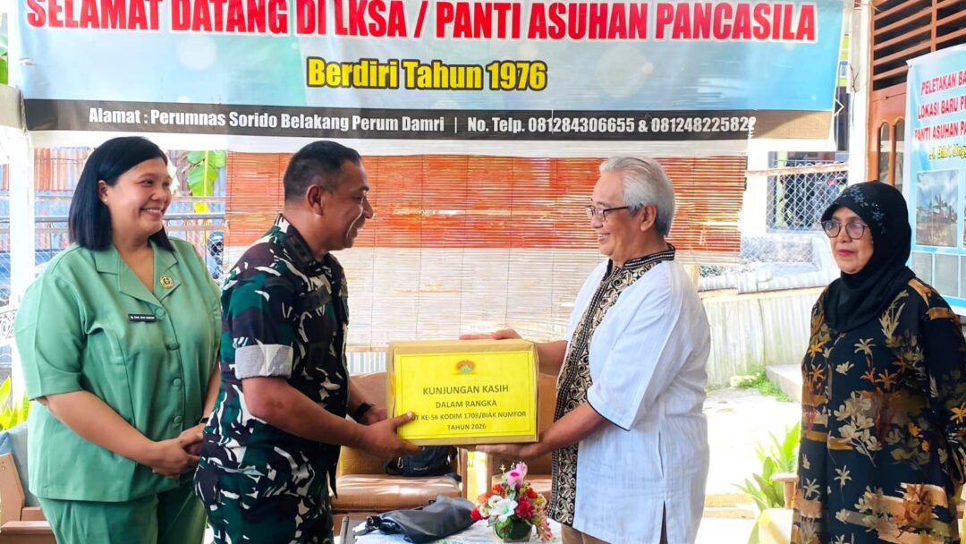 Sentuhan Kasih di HUT Ke-56, Kodim 1708/BN Berbagi Kebahagiaan di Panti Asuhan