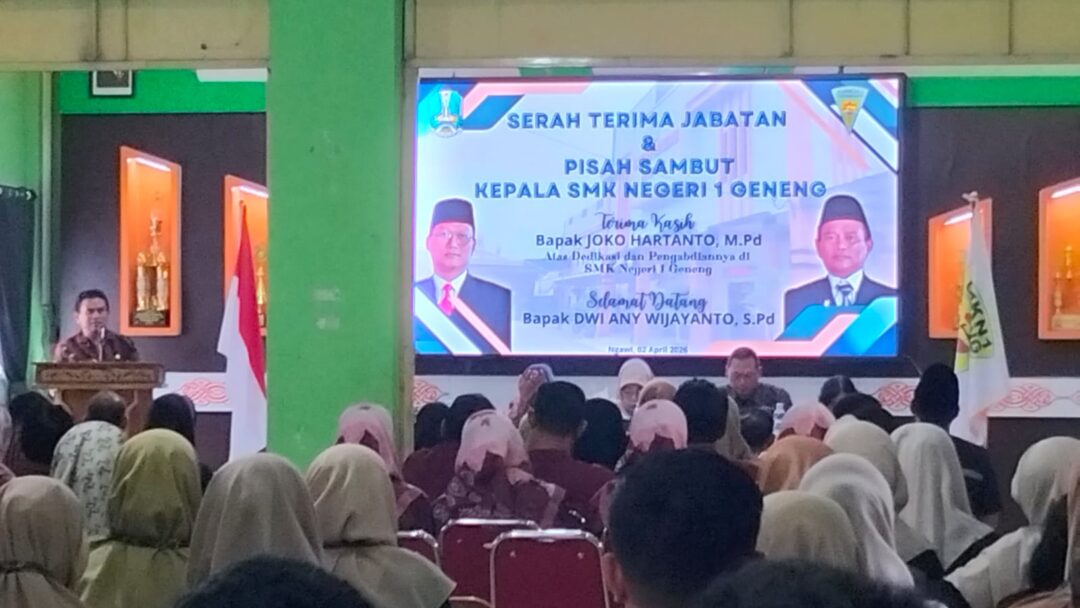 Estafet Kepemimpinan SMKN 1 Geneng Resmi Berganti, Joko Hartanto Lepas Tugas, Dwi Wijayanto Siap Melanjutkan
