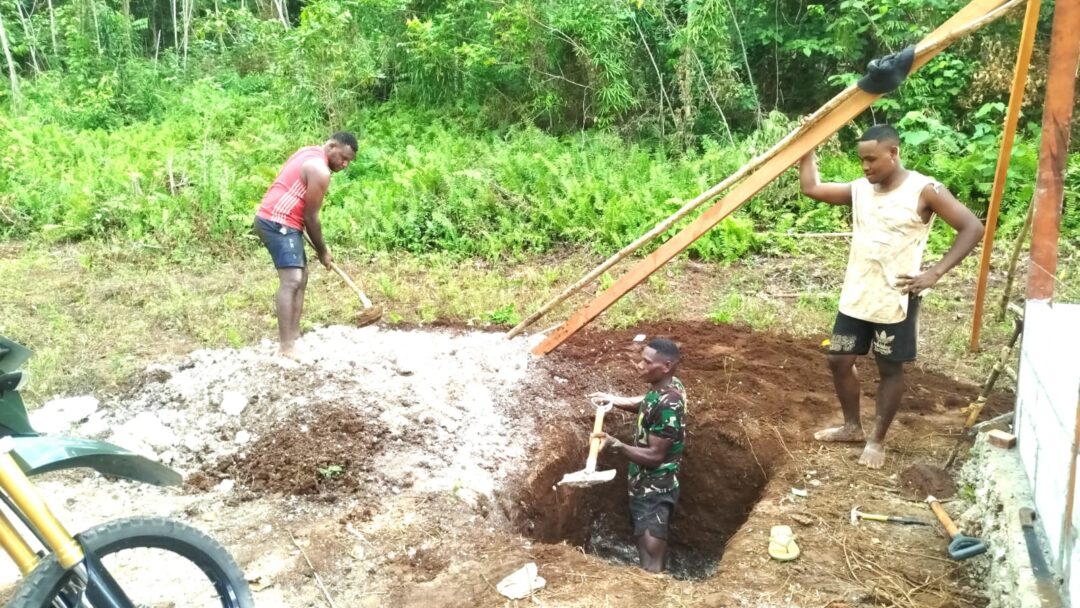 Satgas TMMD 128 Tingkatkan Sanitasi Lewat Pembangunan Septic Tank