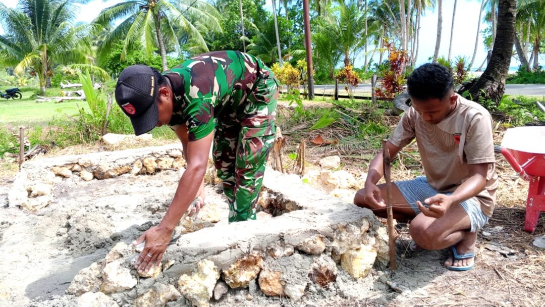 Satgas TMMD Ke-128 Kodim 1708/BN Bangun Lima Sumur Bor untuk Warga Sansundi