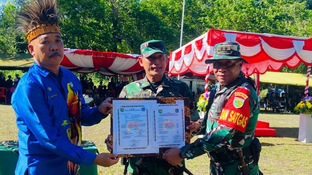 Kasdam XVII/Cenderawasih Resmi Tutup TMMD Ke-128 di Kampung Sansundi