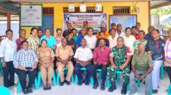 Babinsa Biak Kota Hadiri Sertijab Kepala Kampung dan Muskam Kababur