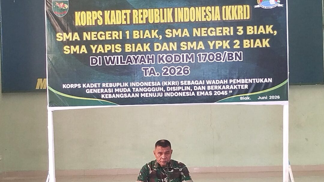 Kodim 1708/BN Gelar Pembekalan KKRI untuk Generasi Muda
