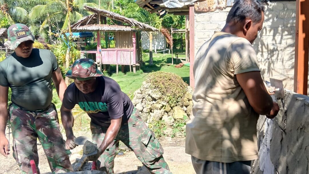 Kodim 1708/BN Wujudkan Mimpi Warga Karui Berik