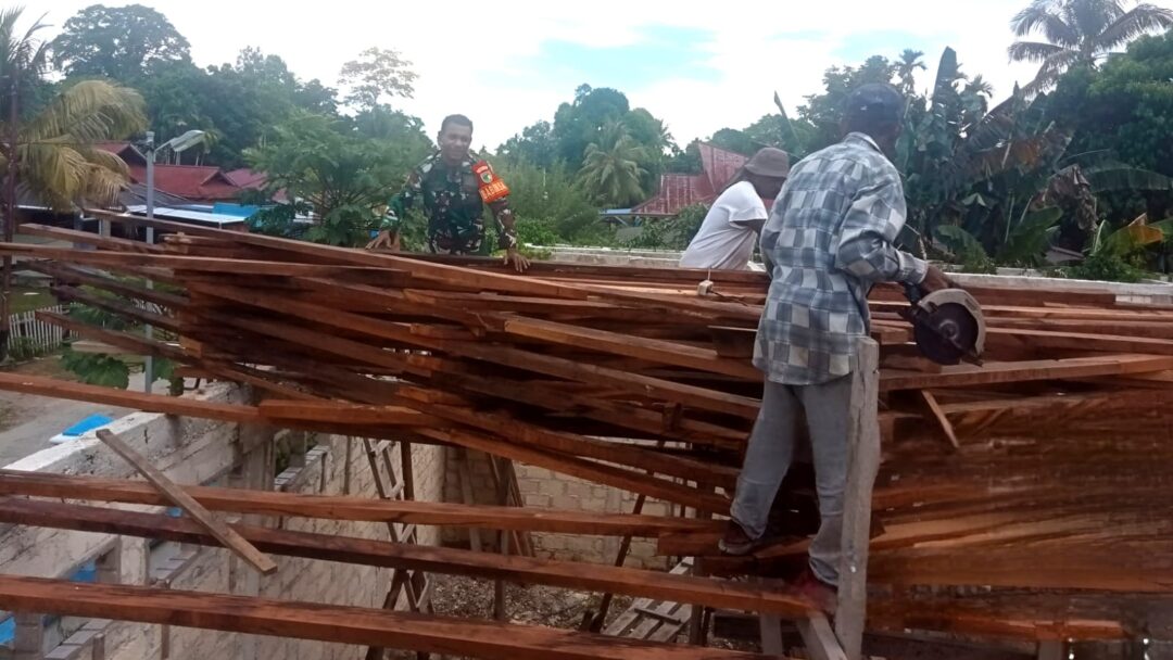 Kehadiran Babinsa Bakar Semangat Jemaat