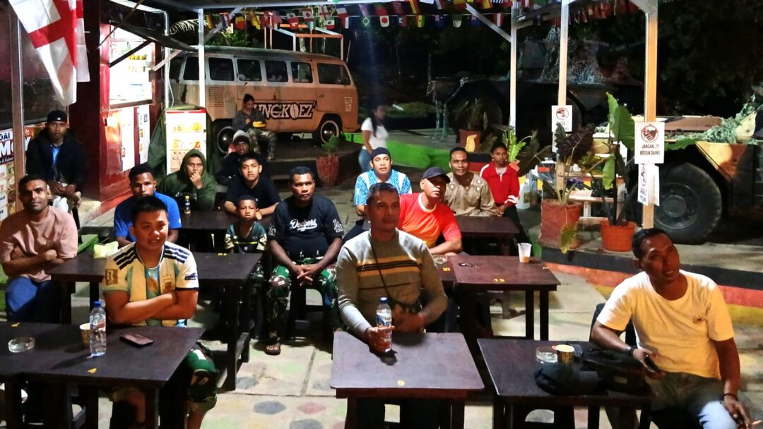 Drama Semifinal Warnai Nobar Kodim 1708/BN