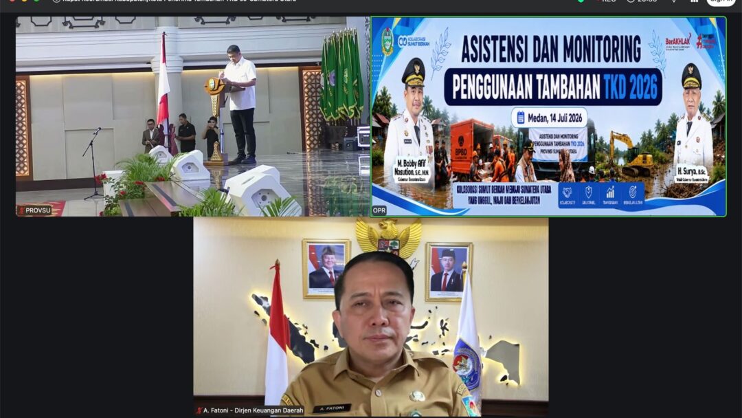 Kemendagri Lakukan Monev Penggunaan TKD Tambahan Daerah Bencana di Sumut