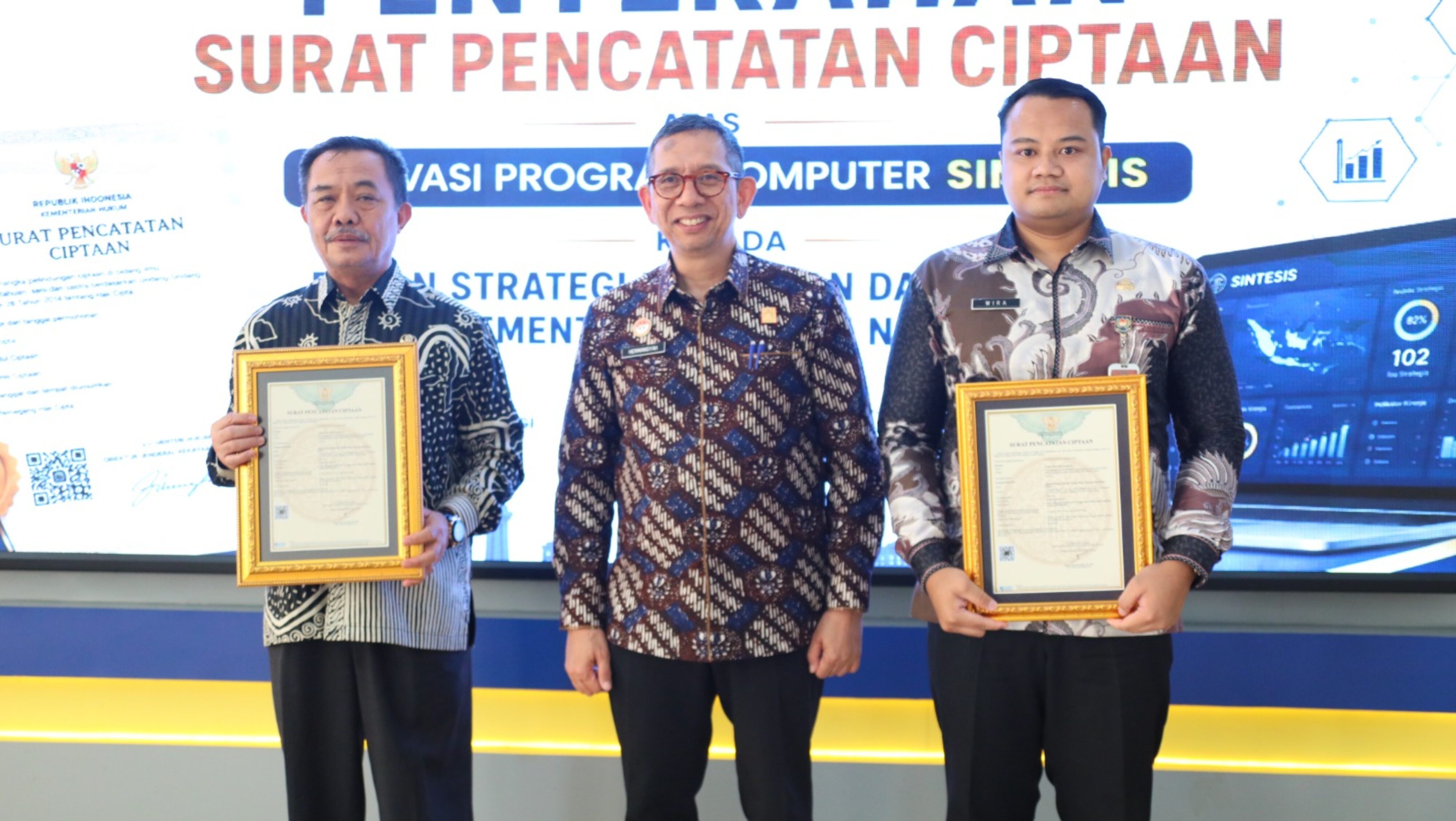 BSKDN Perkuat Tata Kelola Inovasi melalui Pelindungan Kekayaan Intelektual, SINTESIS Jadi Salah Satu Contohnya