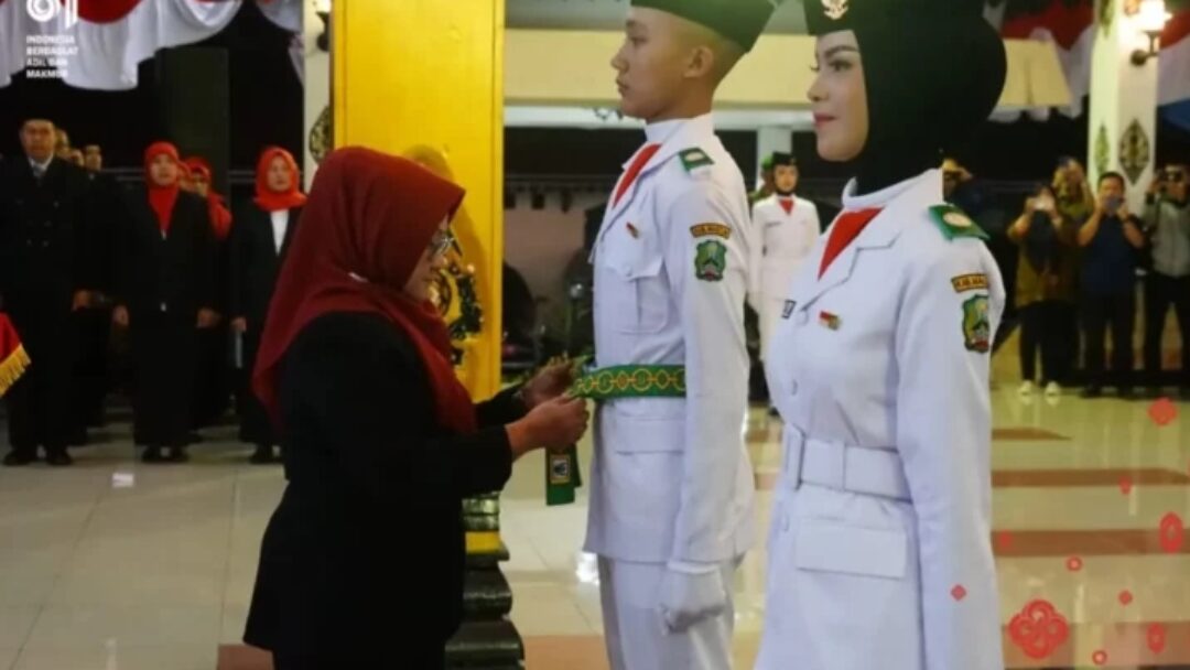 Resmi Dikukuhkan, 72 Paskibraka Magetan Siap Kibarkan Merah Putih