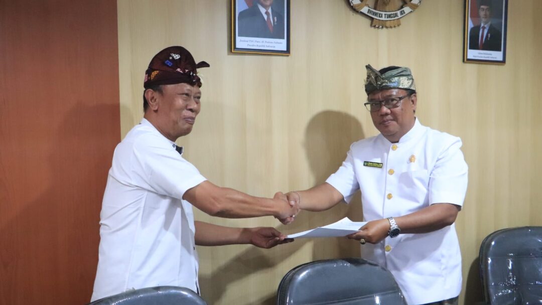 Rapat Paripurna DPRD Jembrana, Banggar Dan Komisi I Sampaikan Hasil Pembahasan Dua Ranperda