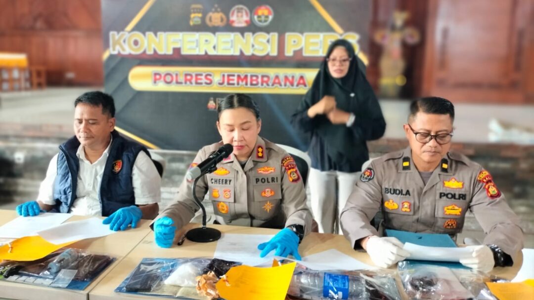 Polres Jembrana Gulung 8 Tersangka Narkoba, Sabu 119 Gram Lintas Jawa-Bali Disita