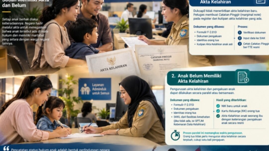 Jalur Pengakuan Anak: Beda Prosedur bagi yang Sudah Memiliki Akta dan Belum